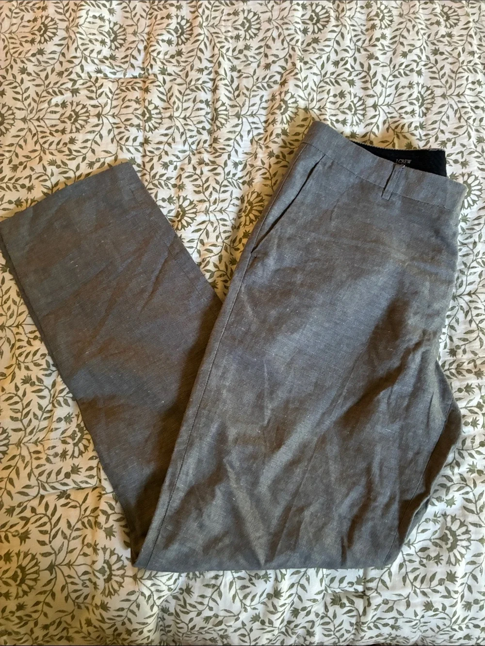 J. Crew Men's Gray Dress Pants — Classic Tailored Fit